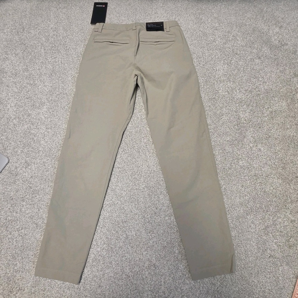 lululemon ABC Pants Mens 30 Stone Khaki Slim Fit Trouser Versa Twill LM5B67S - Picture 8 of 10